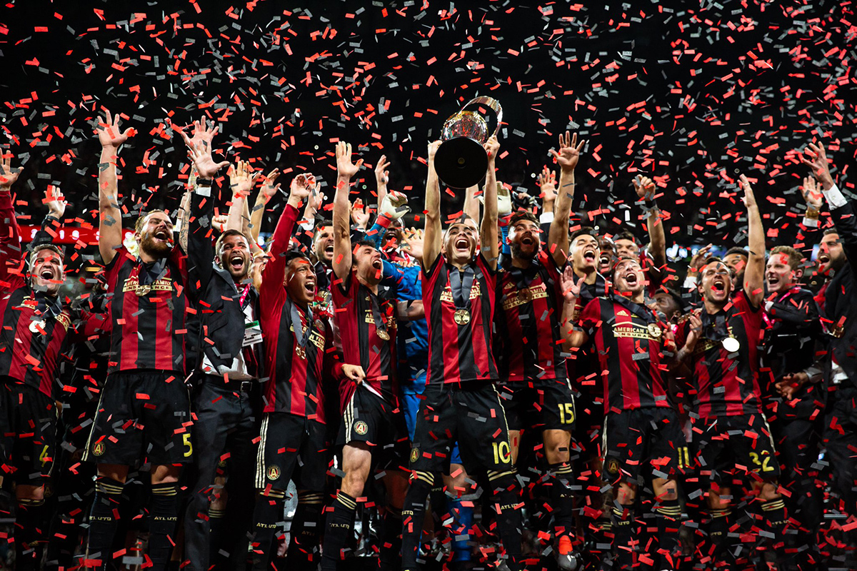 Sello secasports en campeonato del Atlanta United 